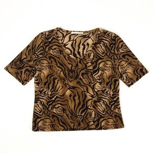 Shimmery Tiger Print Top